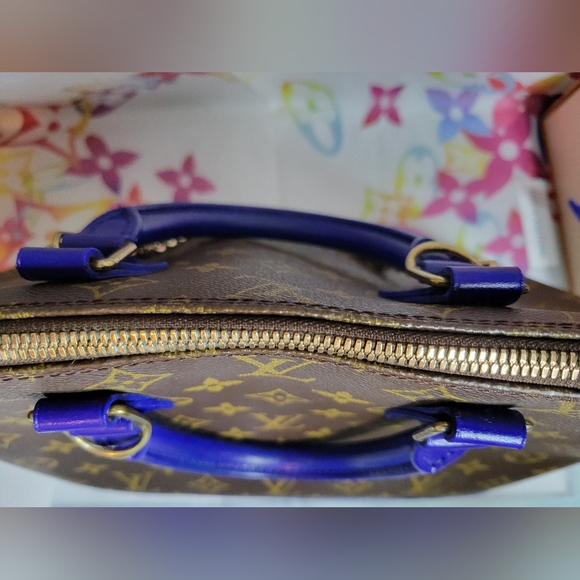 Authentic Vintage Louis Vuitton Alma PM VI0989, Very Good Condition, Cobalt Blue - Picture 4 of 16